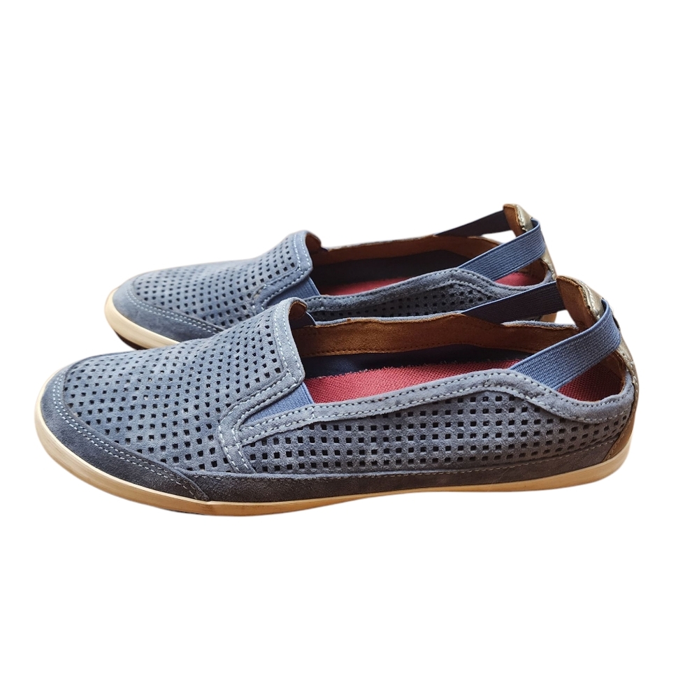 Cobb Hill by New Balance Tara Blue Suede Slip On Shoes Size 7.5 - Picture 3 of 9